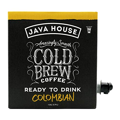 Java House Cold Brew Coffee On Tap, Colombian Black 1 Gallon /