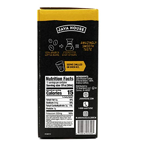 Java House Cold Brew Coffee On Tap, Colombian Black 1 Gallon /