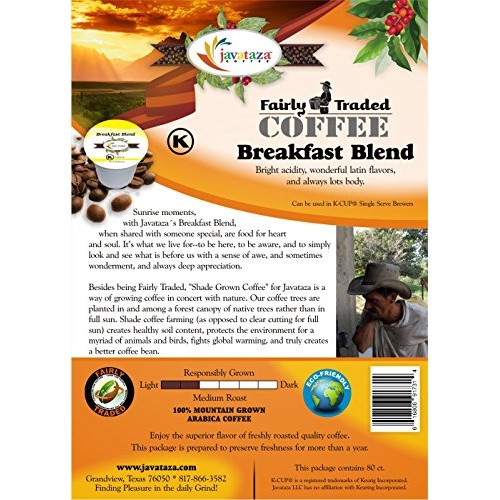 Breakfast Blend Single Serve Coffee For Keurig K-Cups - 80 Count