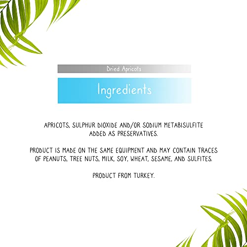 Dried Apricots | 42 oz Reusable Jar | Dry Apricot Sugar Free Sna...