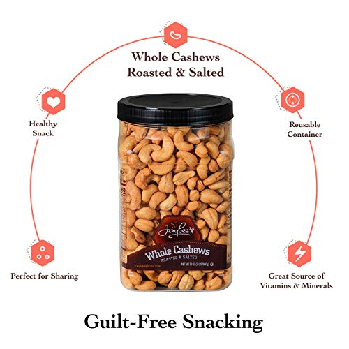 Jaybees Extra Large Whole Cashews - Roasted And Salted - Great
