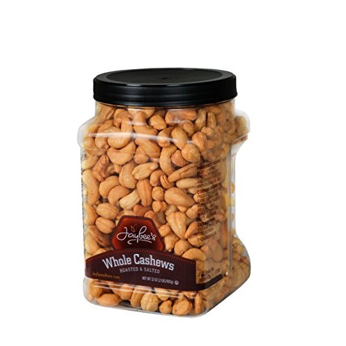 Jaybees Extra Large Whole Cashews Roasted And Salted - Great Fo