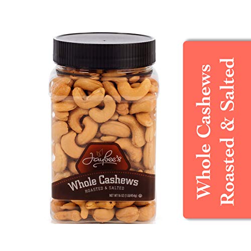 Jaybees Extra Large Whole Cashews - Roasted And Salted - Great