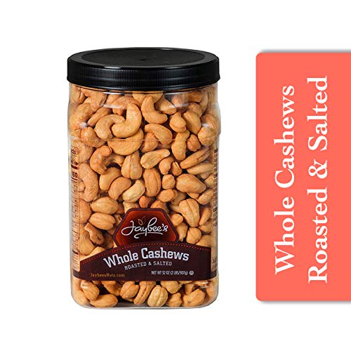 Jaybees Extra Large Whole Cashews Roasted And Salted - Great Fo