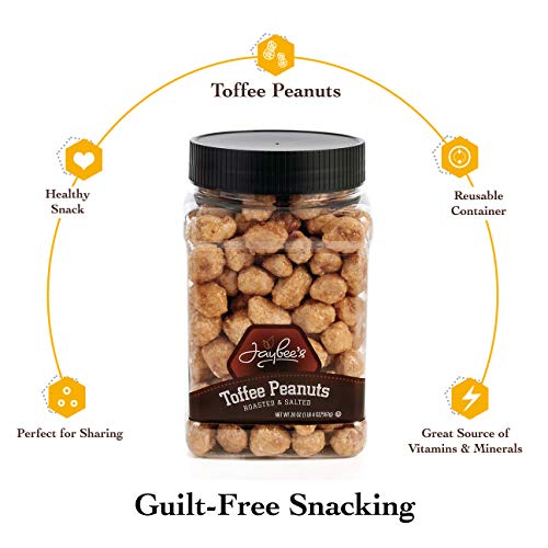 Jaybees Tasty Toffee Peanuts - Great For Holiday Gift Giving Or