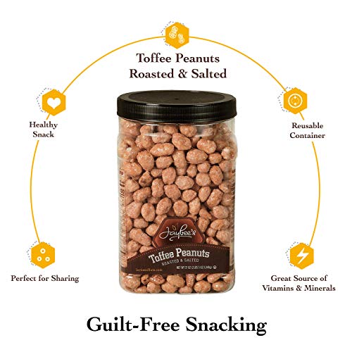 Jaybees Toffee Covered Peanuts, Everyday Crunchy Snack, Reusabl
