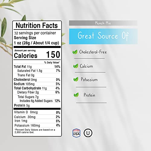 Mixed Nuts Munch Mix | Salted Cashews, Smoked Flavored Almonds,