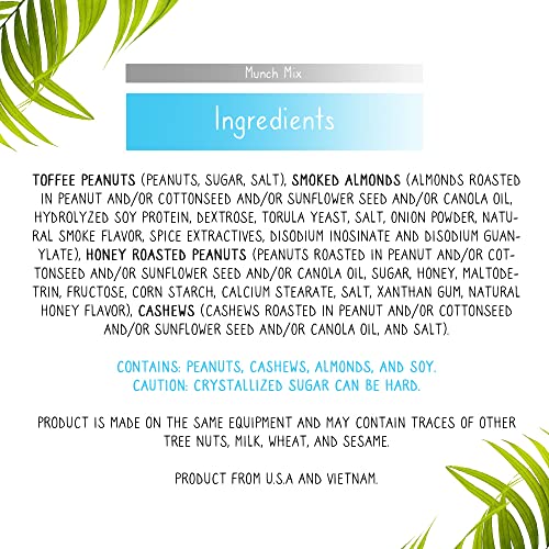 Mixed Nuts Munch Mix | Salted Cashews, Smoked Flavored Almonds,