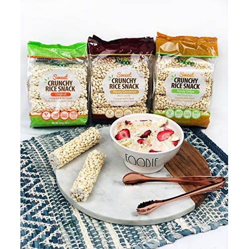 Jayone Crunchy Rice Snack, 2.8 Ounce Pack of 6