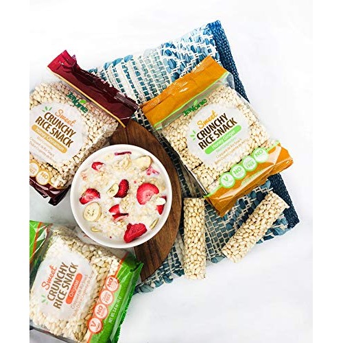 Jayone Crunchy Rice Snack, Honey Cinnamon, 2.82 Ounce Pack of 6