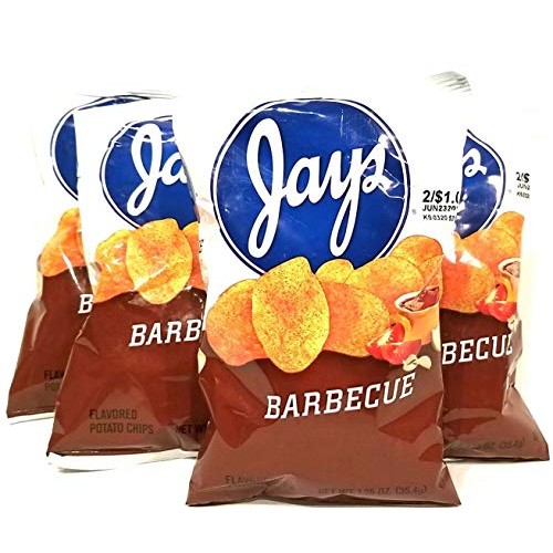 Jays Barbeque Potato Chips A Chicago Original 10 Pack 1.25Oz Bags
