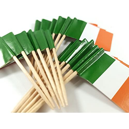 Jbcd 200 Pcs Ireland Flag Toothpicks Irish Flags St. Patricks D