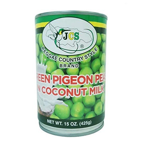 Jcs Green Pigeon Peas In Coconut Milk 15 Oz - 1 Cans