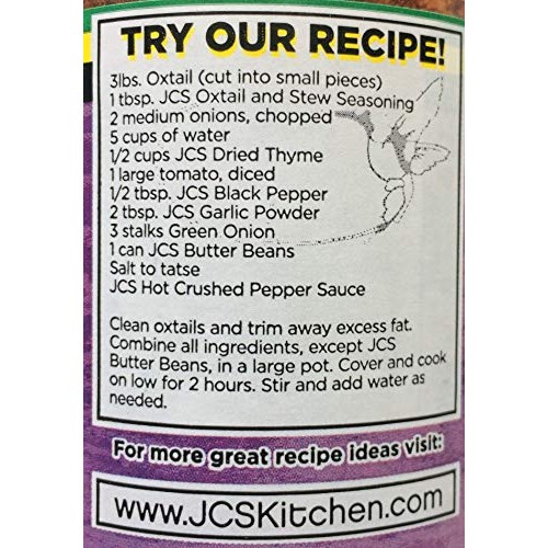 Jcs Oxtail Meat &Amp; Stew Seasoning 16 Oz.