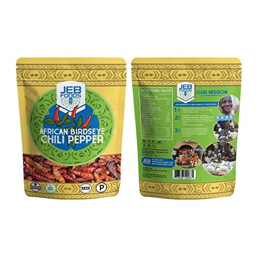 Thai Chili Peppers 8Oz Aka African Birdseye Chili Dried And W