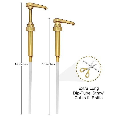 3 piece set Coffee Syrup Pump, Compatible with Torani, DaVinci, ...