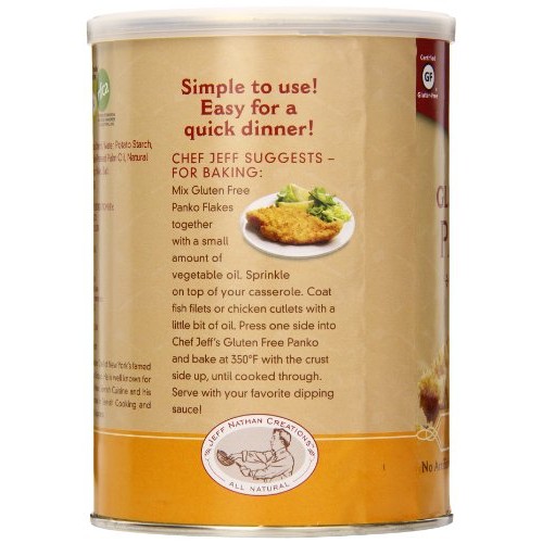 Jeff Nathan Creations Chef Gourmet Panko Plain Gluten Free, 15 O