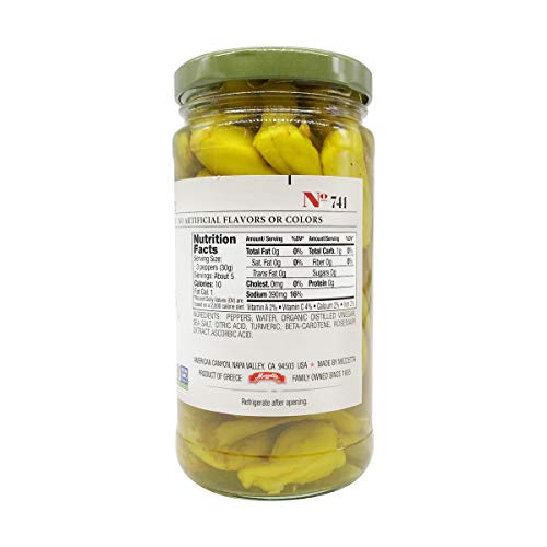 Jeffs Naturals Pepper Whole Golden Greek Peperoncini, 12 Oz