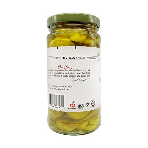 Jeffs Naturals Pepper Whole Golden Greek Peperoncini, 12 Oz