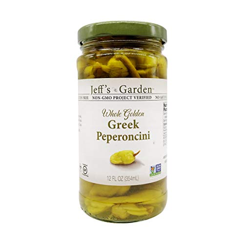Jeffs Naturals Pepper Whole Golden Greek Peperoncini, 12 Oz