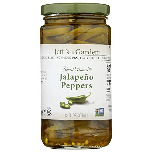 Jeffs Naturals Sliced Tamed Jalapeño Peppers, Gluten Free & Non...