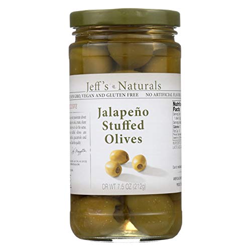Jeffs Natural Jeffs Natural Jalapeno Stuffed Olives - Vegan -