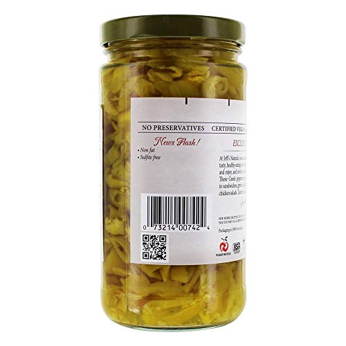 Jeffs Naturals, Peperoncini Greek Sliced Golden, 12 Fl Oz