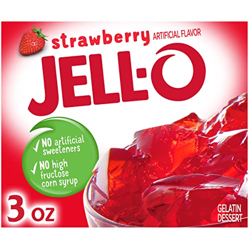 Jell-O Gelatin Mix, Strawberry, 3 Oz
