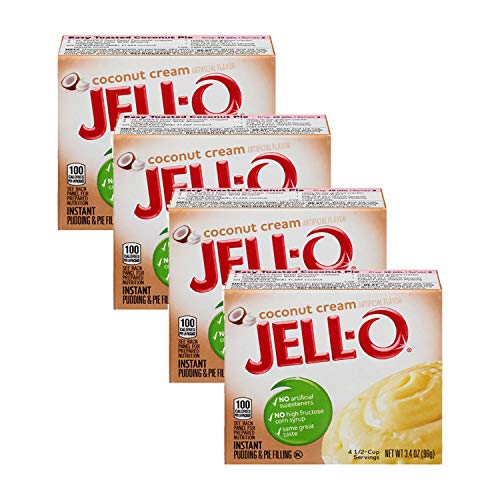 Jell-O Instant Pudding &Amp; Pie Filling, Coconut Cream, 3.4-Ounce B
