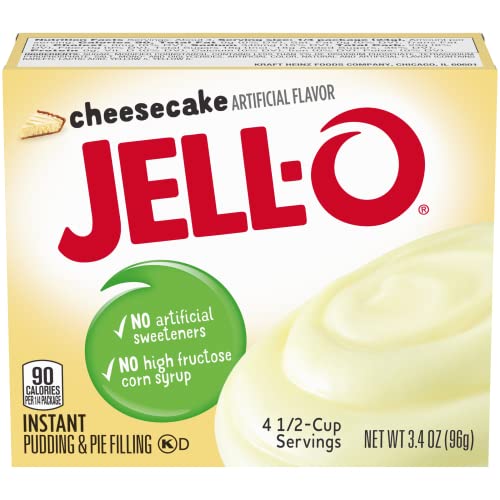 Jell-O Cheesecake Flavored Instant Pudding &Amp; Pie Filling, 3.4 Oz
