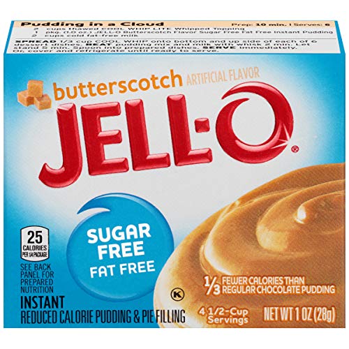 Jell-O Instant Butterscotch Sugar-Free Fat Free Pudding &Amp; Pie Fi