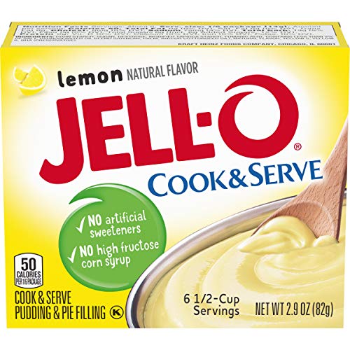 Jell-O Cook &Amp; Serve Lemon Pudding &Amp; Pie Filling 2.9 Oz Boxes, P