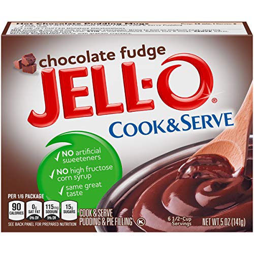 Jell-O Cook &Amp; Serve Chocolate Fudge Pudding &Amp; Pie Filling 5 Oz