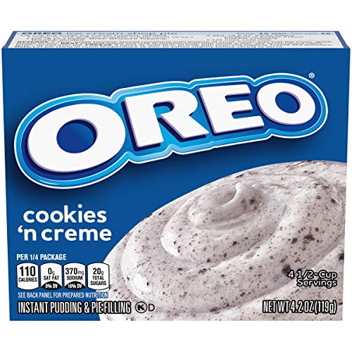 Jell-O Instant Pudding &Amp; Pie Filling, Cookie And Cream, 4.2 Oz Jell-O Instant Pudding &Amp; Pie Filling, Cookie And Cream, 4.2 Oz