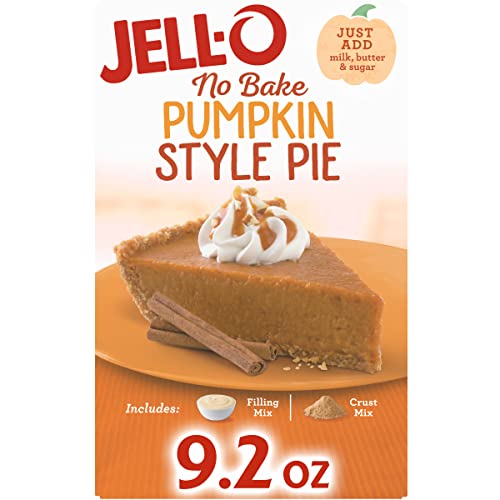 Jell-O No Bake Pumpkin Style Pie Dessert Kit With Filling Mix &Amp;