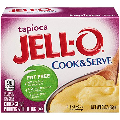 Jell-O Tapioca Cook &Amp; Serve Pudding &Amp; Pie Filling 3 Oz 3 Pack