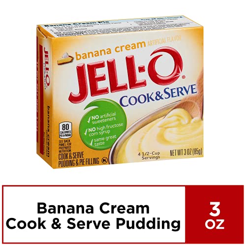 Jell-O Banana Cream Instant Cook & Serve Pudding 3 Pack