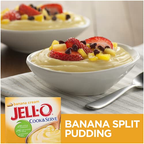 Jell-O Banana Cream Instant Cook & Serve Pudding 3 Pack