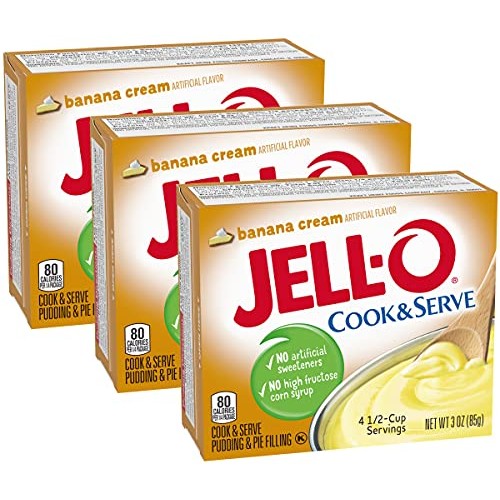 Jell-O Banana Cream Instant Cook & Serve Pudding 3 Pack