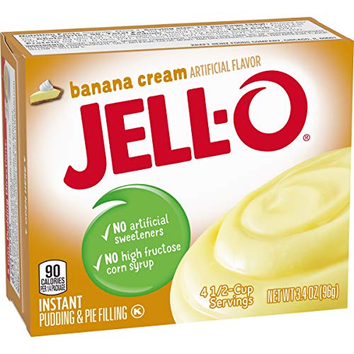 Jell-O Banana Cream Instant Pudding & Pie Filling Mix 24 ct Pac...