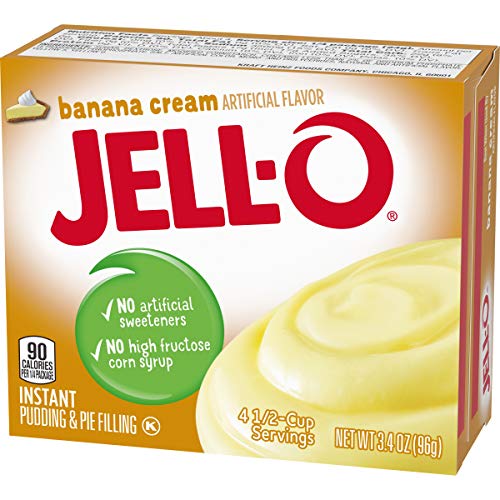 Jell-O Banana Cream Instant Pudding & Pie Filling Mix 24 ct Pac...