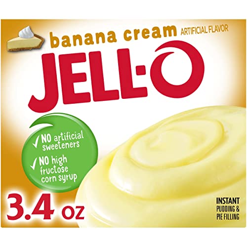 Jell-O Banana Cream Instant Pudding & Pie Filling Mix 24 ct Pac...