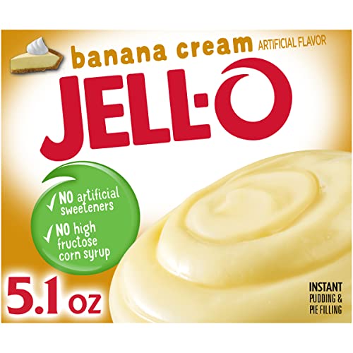Jell-O Banana Cream Instant Pudding & Pie Filling Mix 24 ct Pac...