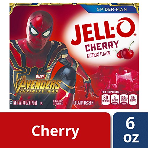 Jell-O Cherry Powdered Gelatin Dessert 6 Oz Box