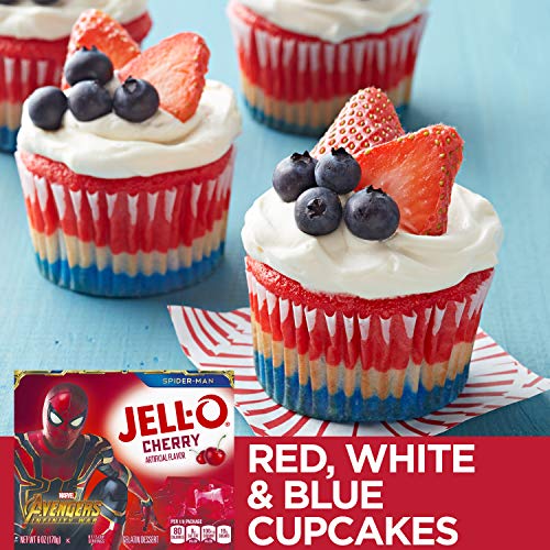 Jell-O Cherry Powdered Gelatin Dessert 6 Oz Box
