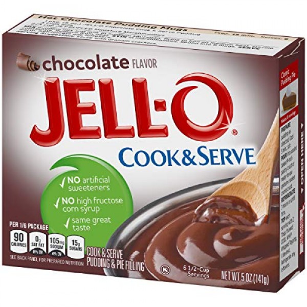 Jell-O Chocolate Cook &Amp; Serve Pudding &Amp; Pie Filling Mix 5 Oz Box