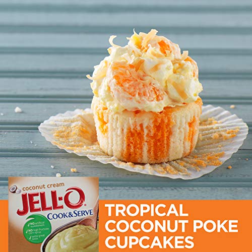 Jell-O Coconut Cream Cook &Amp; Serve Pudding &Amp; Pie Filling Mix 3 O