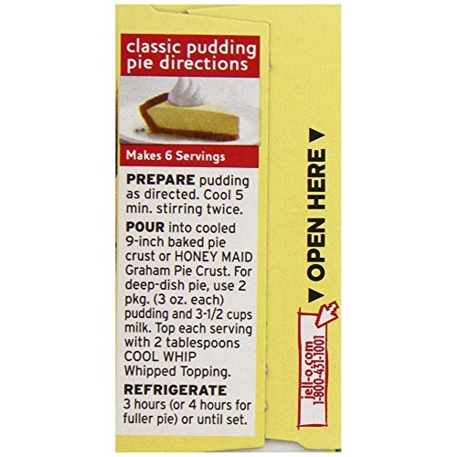 Jell-O Cook & Serve Banana Cream Pudding & Pie Filling Mix 24 c...