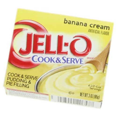 Jell-O Cook & Serve Banana Cream Pudding & Pie Filling Mix 24 c...