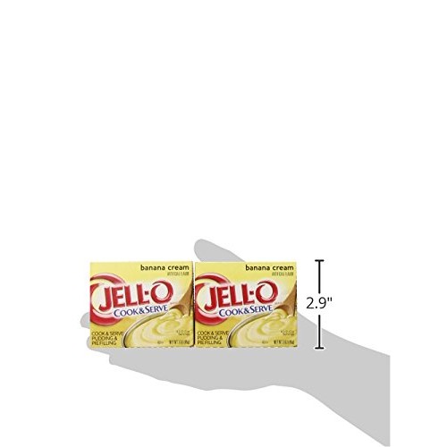 Jell-O Cook & Serve Banana Cream Pudding & Pie Filling Mix 24 c...